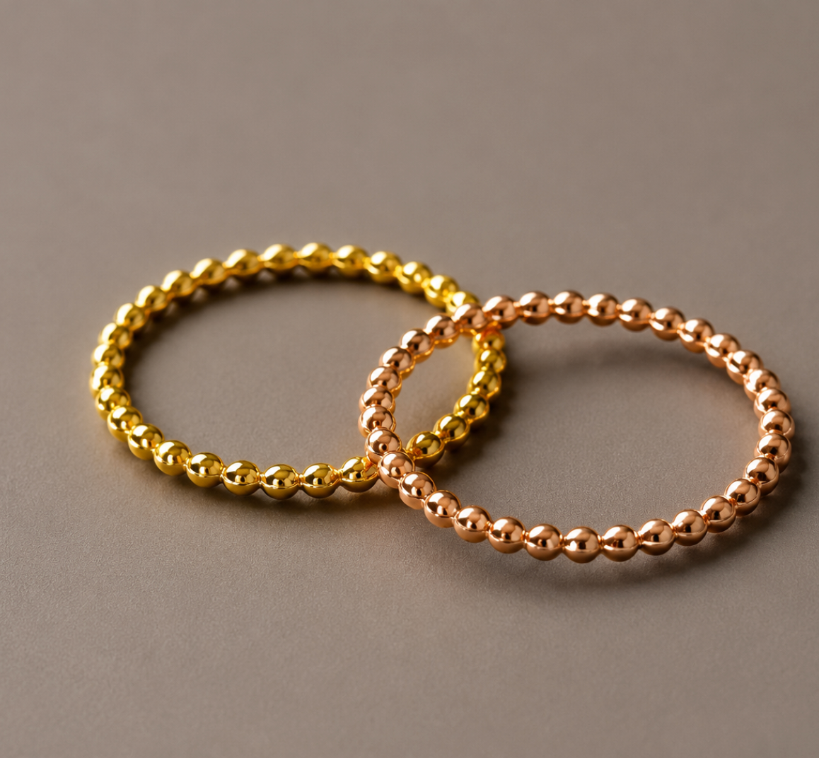 Promise Spark Ring — Gold & Rose Gold Plated Sterling Silver
