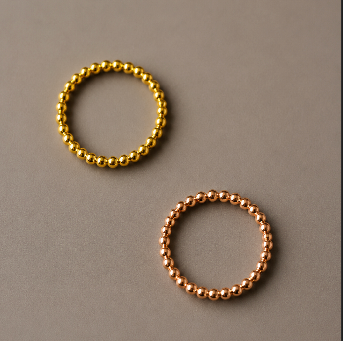Promise Spark Ring — Gold & Rose Gold Plated Sterling Silver