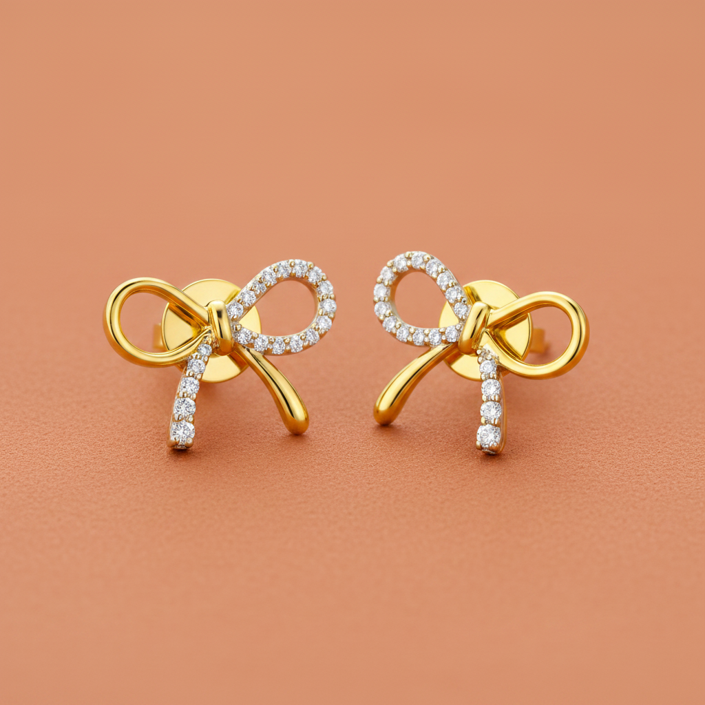 Bow Studs Terracotta