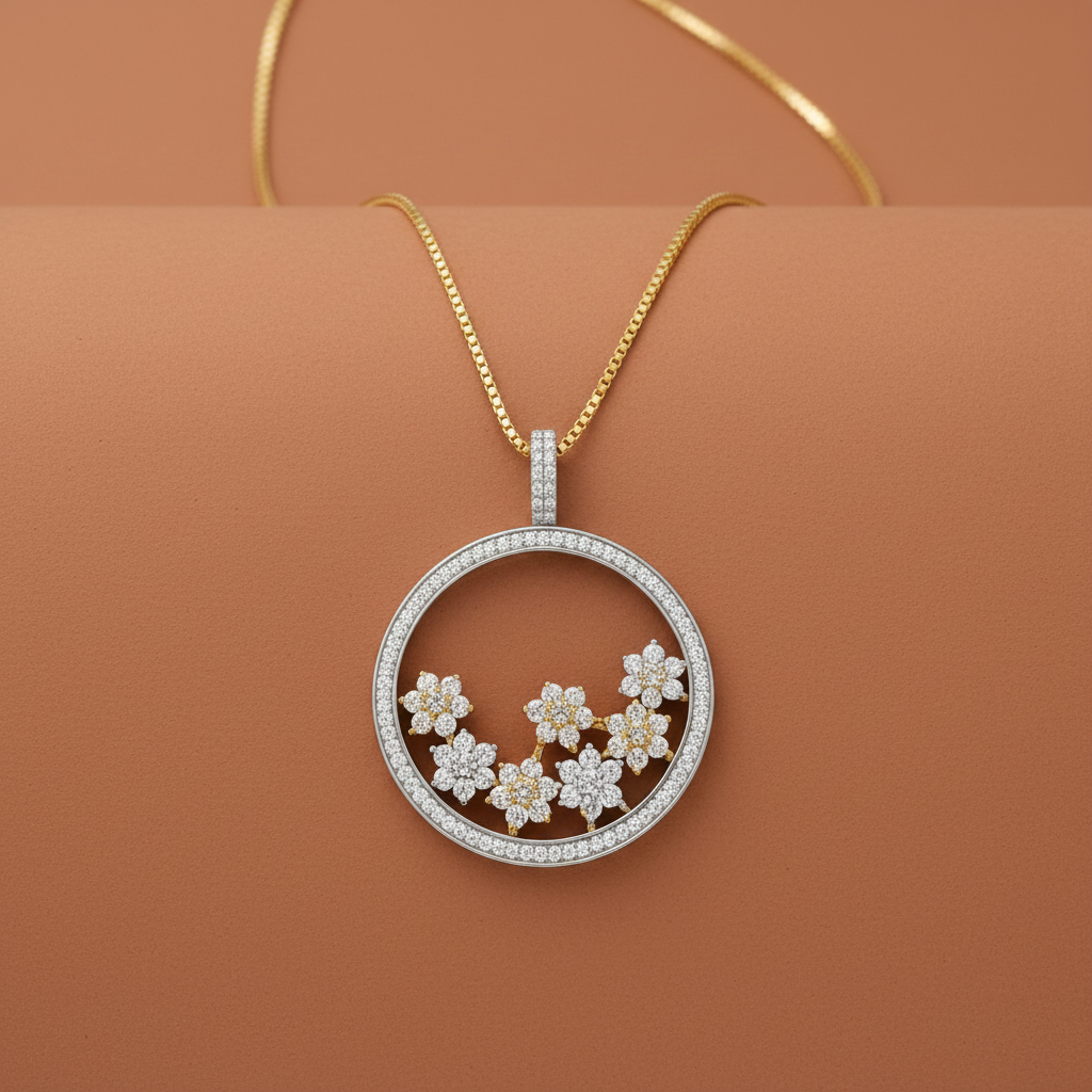 Floral Necklace Terracotta