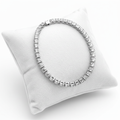 925 sterling silver tennis bracelet – clean white background studio shot