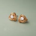 Trinity Knot Earrings | Rose Gold 925 Silver